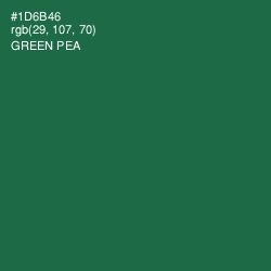 #1D6B46 - Green Pea Color Image